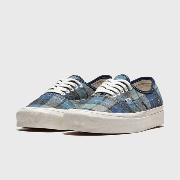 VANS ANAHEIM FACTORY AUTHENTIC 44 DX PENDLETON PLAID IN BLUE - Picture 2 of 4